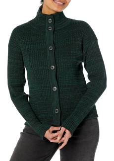 Monrow Women's HJ0254-Cosmo Rib Sweater Cardigan