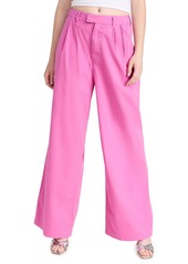 Monrow Women's Poplin Wide Leg Trousers  M