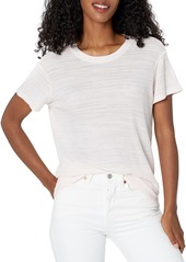Monrow Women's Tissue Thermal Relaxed Basic Crew