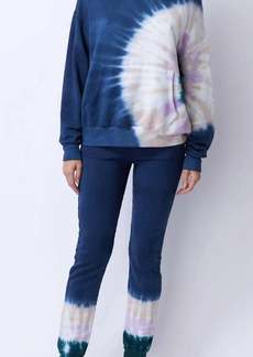 Monrow Tie Dye Slouchy Pullover In Inca