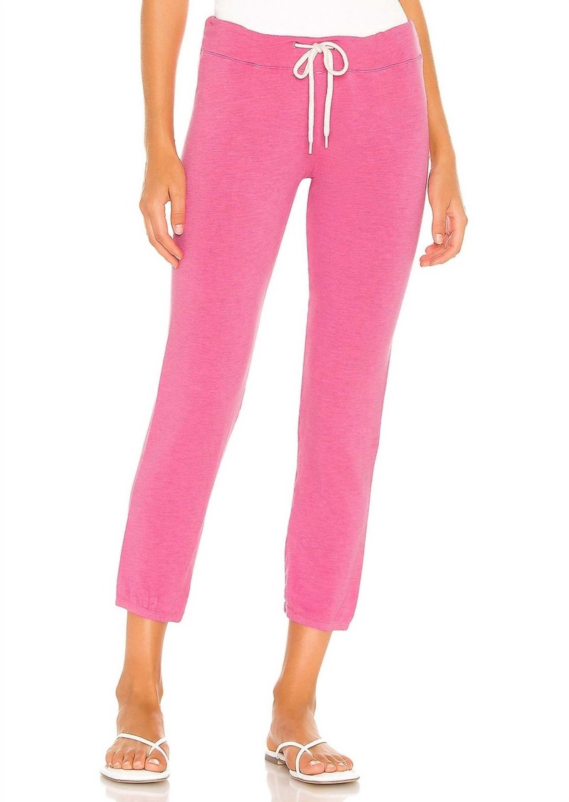 Monrow Vintage Sweatpant In Hot Pink