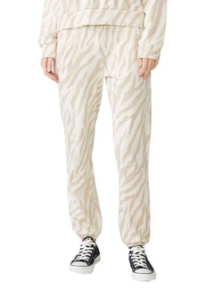 Monrow Zebra Jogger In Taupe