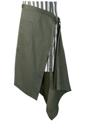 Monse asymmetric apron wrap skirt