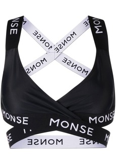 Monse logo crossover-strap sports bra