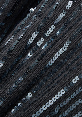 Monse - Fringed sequined merino wool halterneck midi dress - Gray - XS