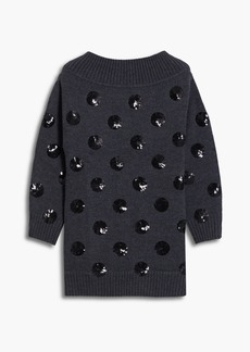 Monse - Sequin-embellished merino wool sweater - Gray - XS
