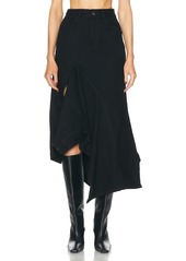 Monse Deconstructed Long Denim Skirt