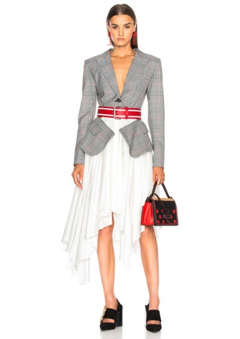 monse plaid cascade jacket