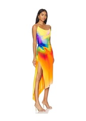 Monse Rainbow Orchid Slip Dress