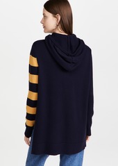 Monse Rugby Striped Knit Hoodie