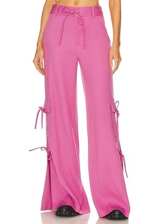 Monse Side Slit Cargo Pants With Chain