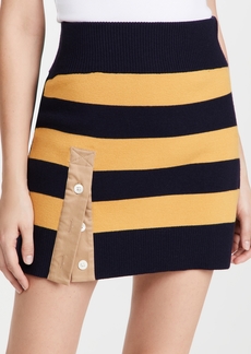 Monse Striped Rugby Knit Mini Skirt
