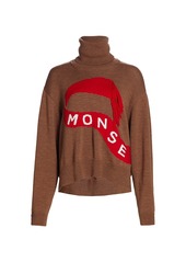 Monse Scarf Motif & Logo Wool Sweater