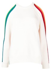 Monse striped cold-shoulder jumper