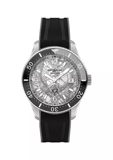 Montblanc 1858 Iced Sea Stainless Steel & Rubber Watch/41MM