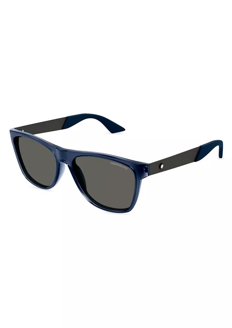 Montblanc 56MM Active Squared Sunglasses