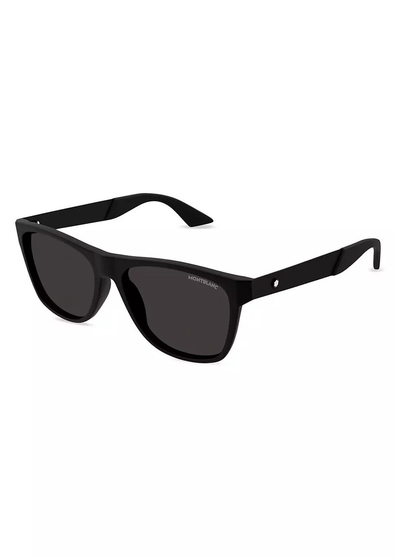 Montblanc Active 56MM Squared Sunglasses