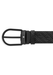 Montblanc Horseshoe Monogram Leather Belt