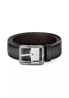 Montblanc Logo Buckle Cut-to-Size Leather Belt