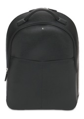 Montblanc Logo Leather Sartorial Small Backpack