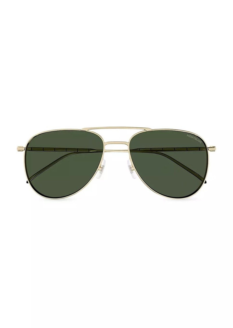 Montblanc Meisterstück Archive 58MM Pilot Sunglasses