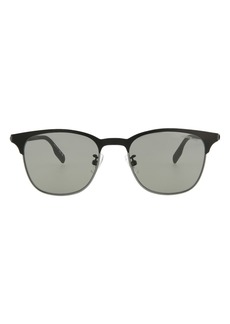 Montblanc 53mm Square Sunglasses in Black Grey Grey at Nordstrom Rack