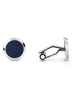 Montblanc Goldstone Cuff Links in Blue/Silver at Nordstrom