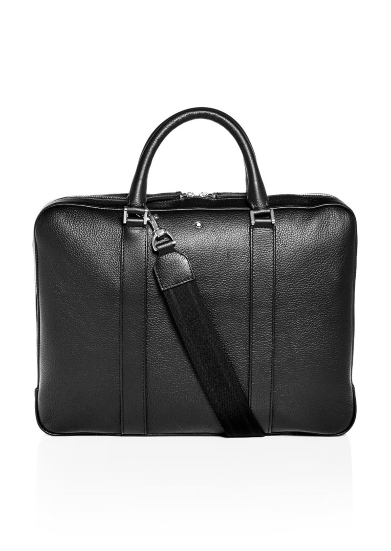 montblanc leather briefcase