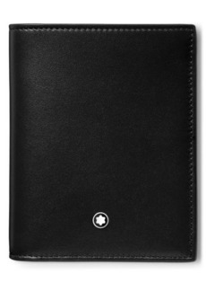 Montblanc Meisterstück Leather Compact Wallet in Black at Nordstrom