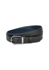 Montblanc Men's Horseshoe Reversible Saffiano Leather Belt