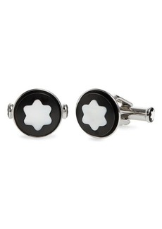 Montblanc Star Cuff Links in Silver Metallic at Nordstrom