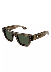 Montblanc Snowcap Bold 52MM Square Sunglasses