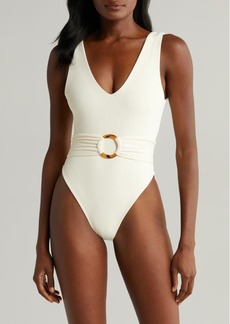 MONTCE Kim Belted Rib One-Piece Swimsuit