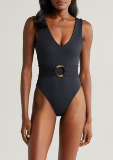 MONTCE Kim Belted Rib One-Piece Swimsuit