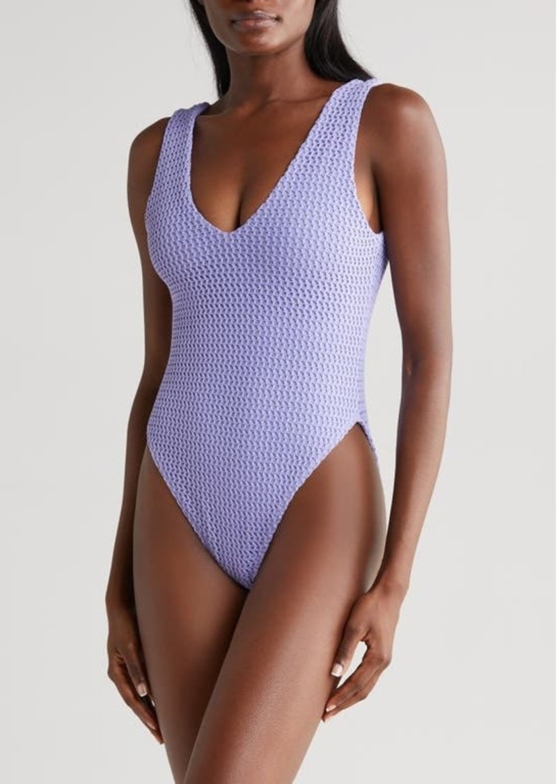 MONTCE Kim Textured Knit One-Piece Swimsuit
