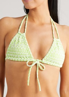 MONTCE Lime Icing Strappy Bikini Top at Nordstrom