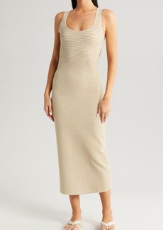 MONTCE Mickie Neutral Stripe Cover-Up Dress at Nordstrom