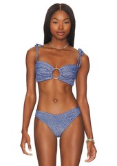 Montce Swim Tori Ties Bandeau Bikini Top