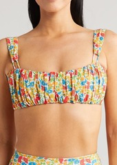 MONTCE x Liberty Victoria Ruched Bandeau Bikini Top