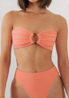 Montce Tori Ties Bandeau Top In Coral