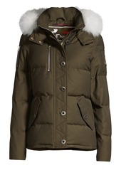 Moose Knuckles 3Q Fox Fur-Trim Quilted Jacket