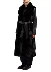 Moose Knuckles Bunny Tolina Faux-Fur Trench Coat