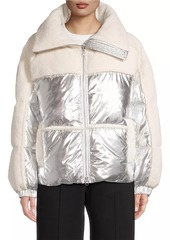 Moose Knuckles Elmira Metallic Sherpa Down Jacket