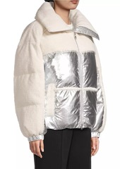 Moose Knuckles Elmira Metallic Sherpa Down Jacket