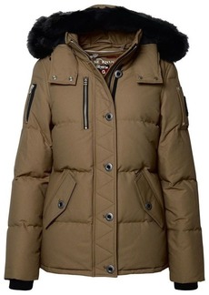 MOOSE KNUCKLES 3Q jacket in brown cotton blend
