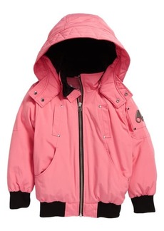 Moose Knuckles Kids' Unisex 600 Fill Power Down Bomber Jacket in Arctic Rose at Nordstrom