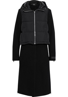 Moose Knuckles - Ranelagh convertible quilted shell and wool-blend felt coat - Black - S