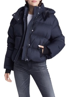 Moose Knuckles Women's Prospect Down Hooded Puffer Coat in Black at Nordstrom