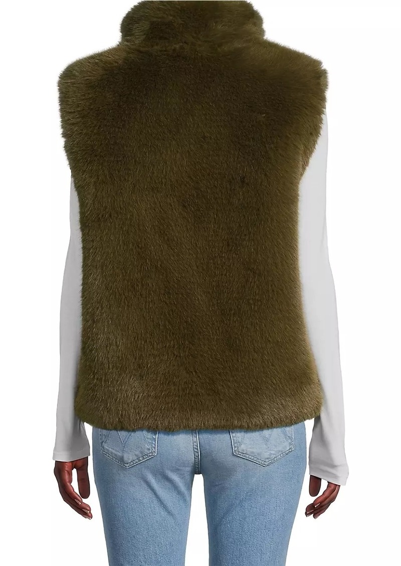 Moose Knuckles Ruby Faux Fur Pom-Pom Vest