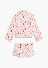 Morgan Lane - Ruthie Corey printed satin pajama set - Pink - XL